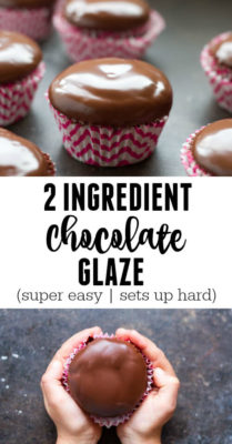 2 Ingredient Chocolate Glaze - Savory Lotus
