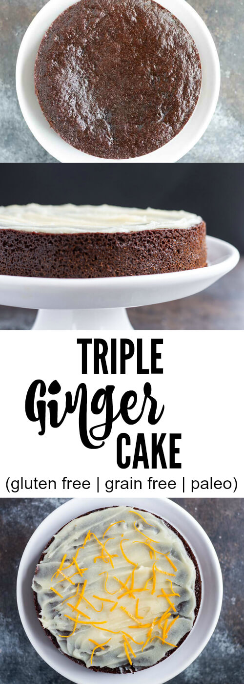 Triple Ginger Cake (gluten free| grain free) - www.savorylotus.com